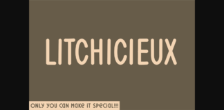 Litchicieux Font Poster 1