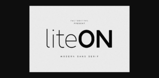 Liteon Font Poster 1