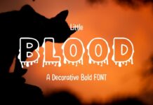 Little Blood Font Poster 1