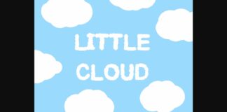 Little Cloud Font Poster 1