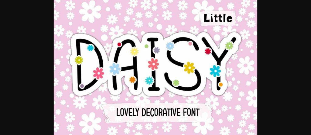 Little Daisy Font Poster 3