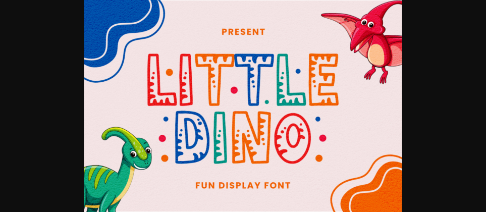 Little Dino Font Poster 3