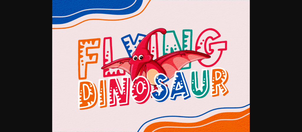 Little Dino Font Poster 6