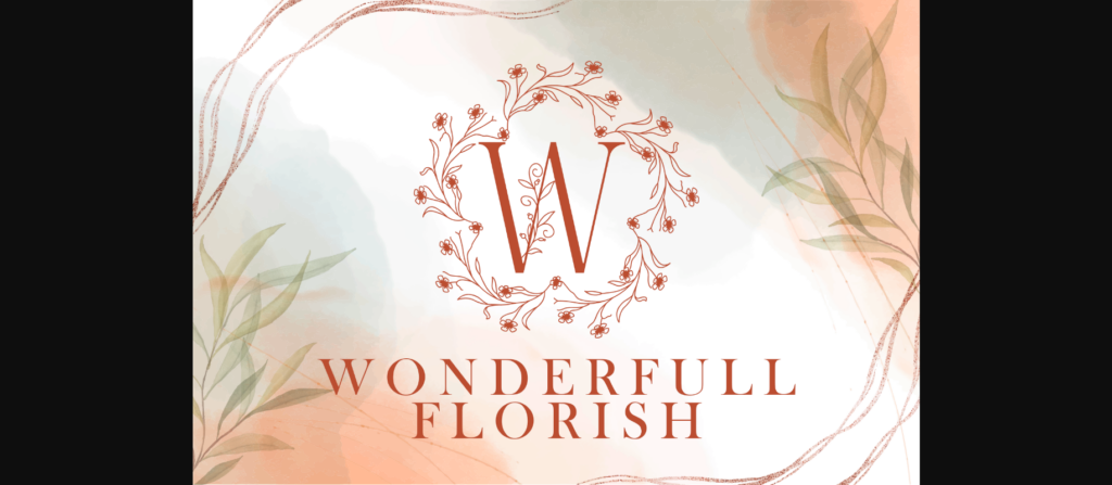 Little Flower Monogram Font Poster 4