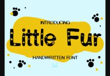 Little Fur Font Poster 1