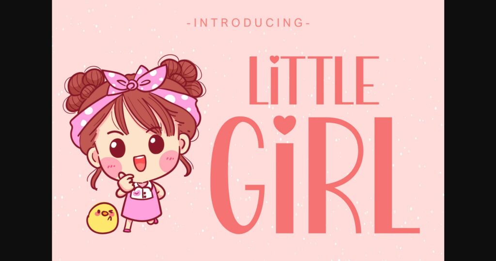 Little Girl Font Poster 1