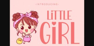 Little Girl Font Poster 1