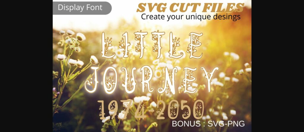 Little Journey Font Poster 1