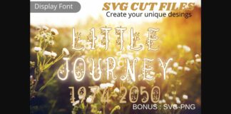 Little Journey Font Poster 1