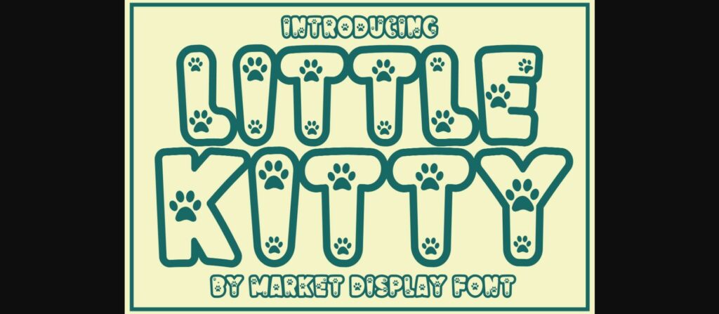 Little Kitty Font Poster 1