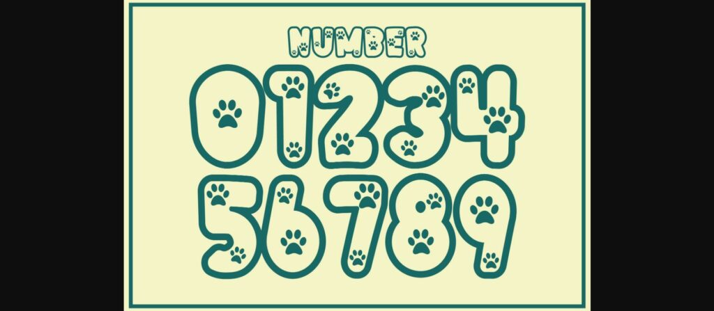 Little Kitty Font Poster 5