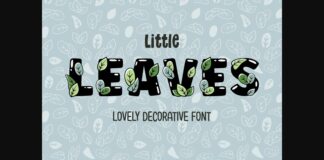 Little Leaves Font Poster 1