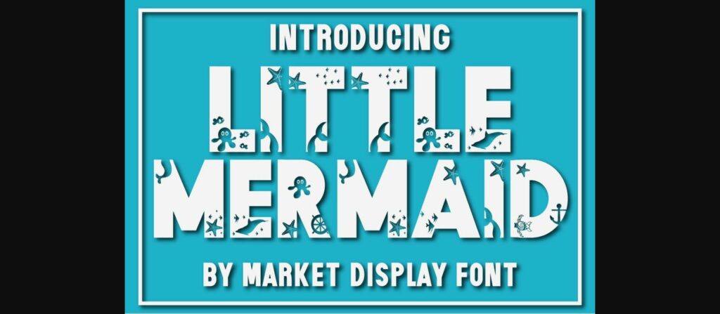 Little Mermaid Font Poster 1