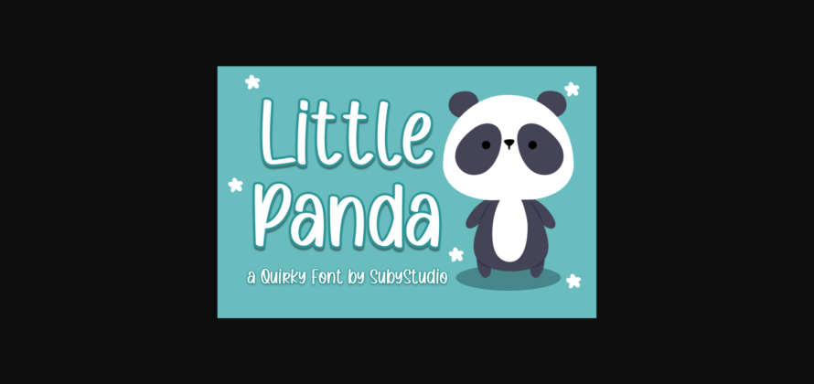 Little Panda Font Poster 3