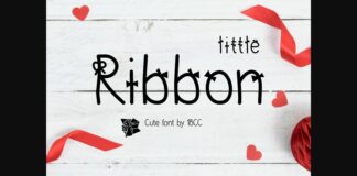 Little Ribbon Font Poster 1