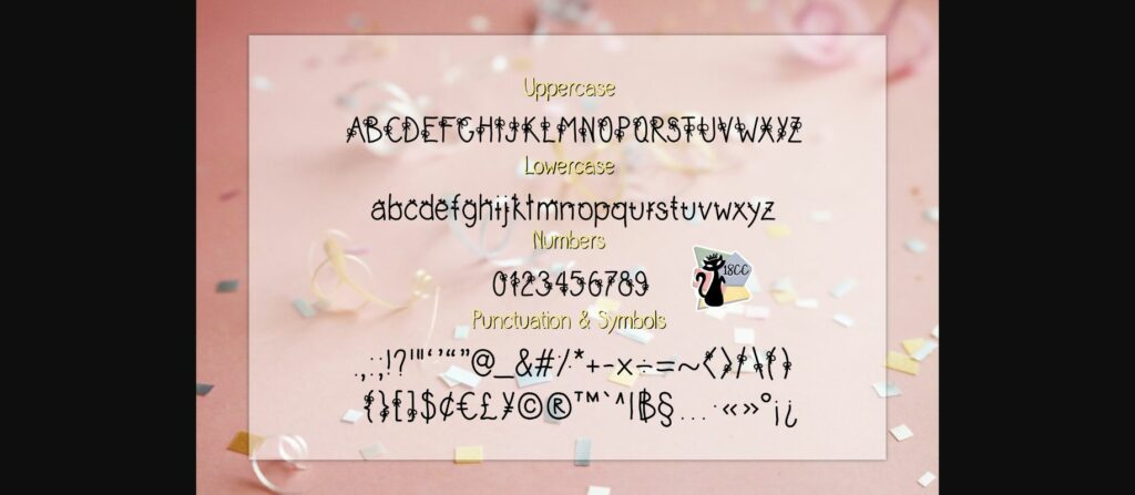 Little Ribbon Font Poster 6