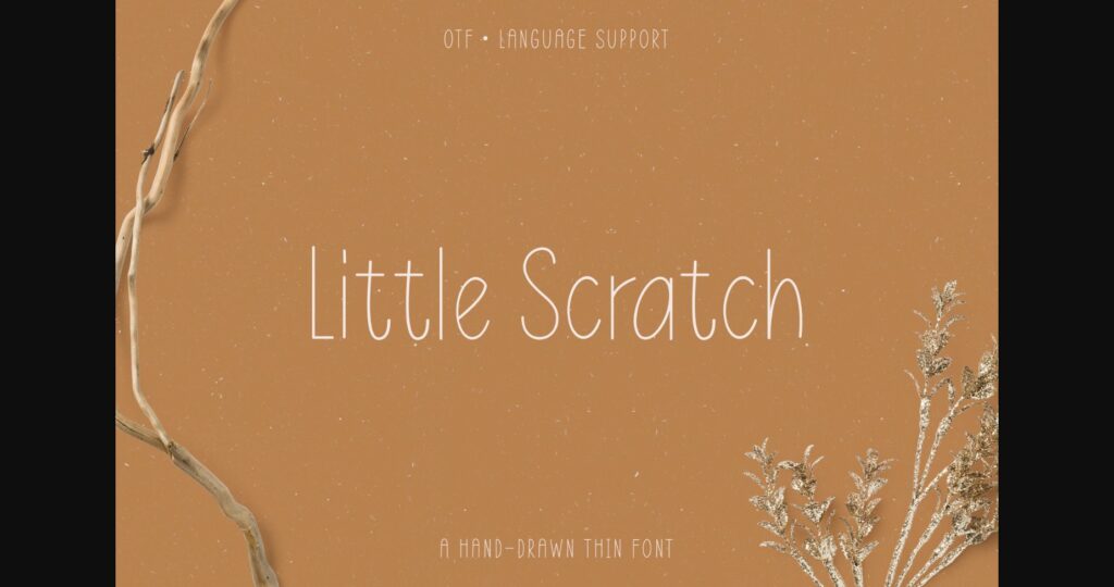 Little Scratch Font Poster 3