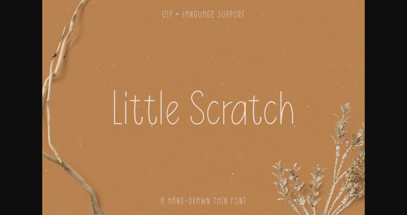 Little Scratch Font Poster 3