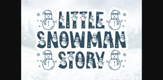 Little Snowman Story Font Poster 1