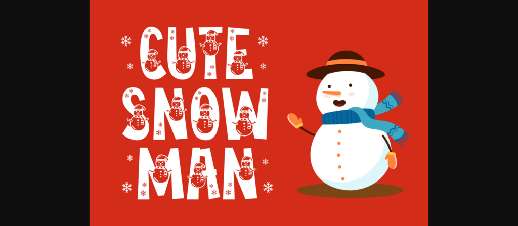 Little Snowman Story Font Poster 6