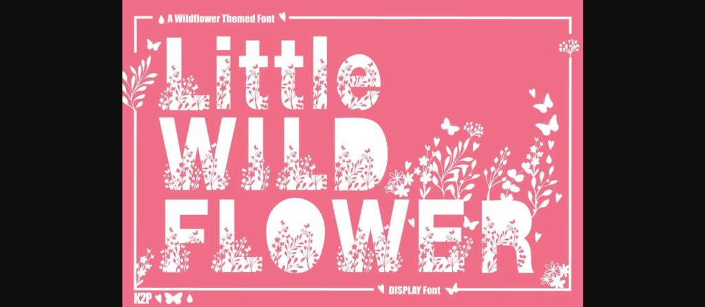 Little Wildflower Font Poster 1