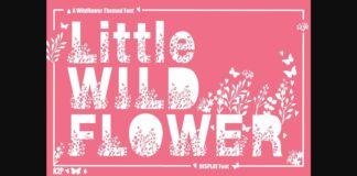 Little Wildflower Font Poster 1