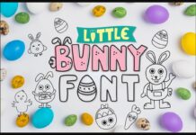 Little Bunny Font Poster 1