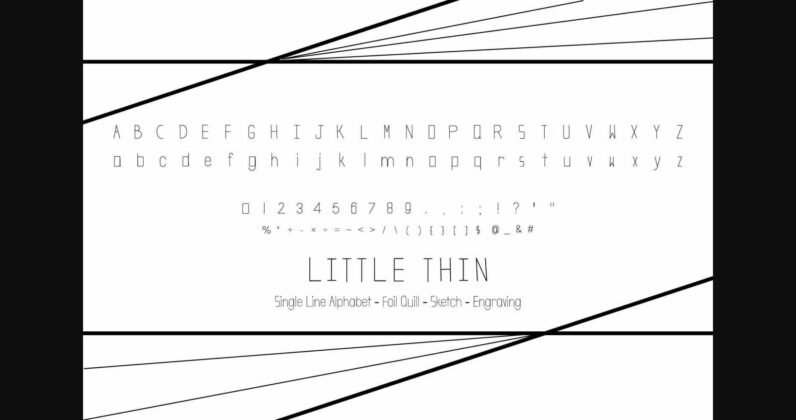 Little Thin Font Poster 3