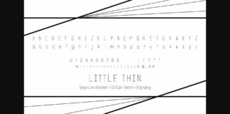 Little Thin Font Poster 1