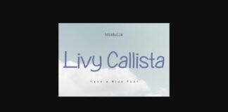 Livy Callista Font Poster 1