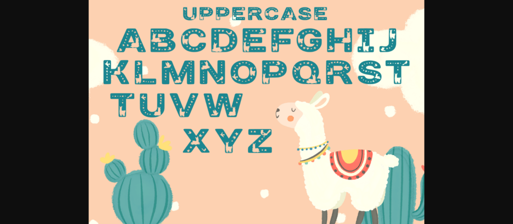 Llamazing Font Poster 4