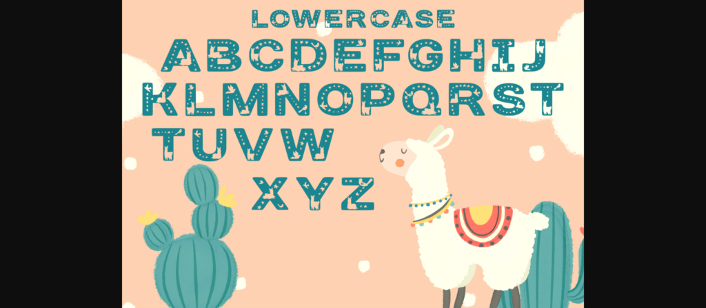 Llamazing Font Poster 5