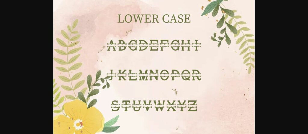 Lobelia Font Poster 8