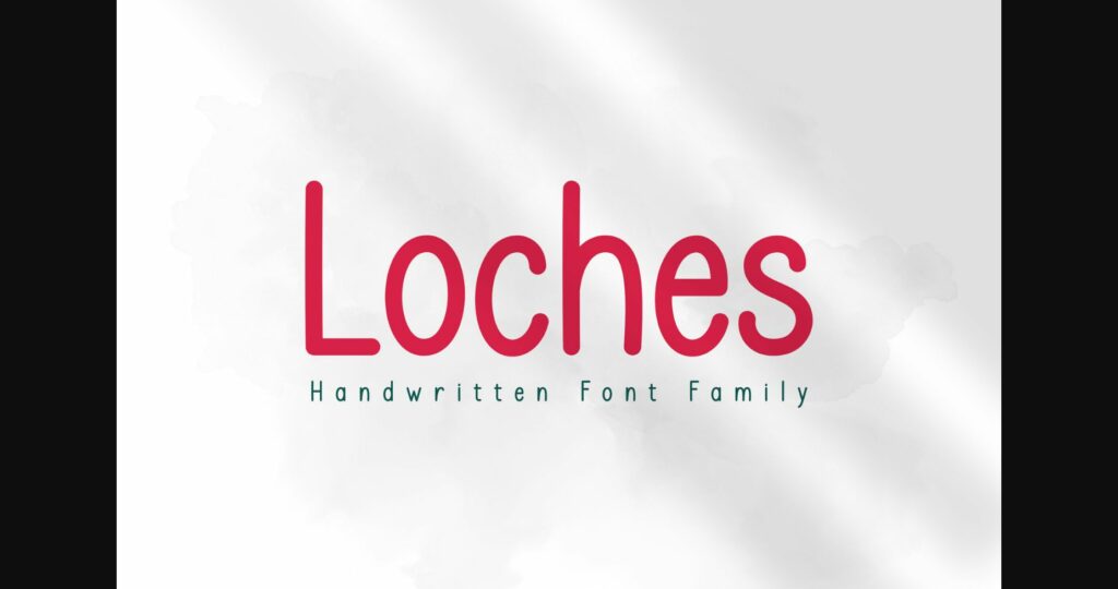 Loches Font Poster 3