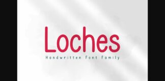 Loches Font Poster 1