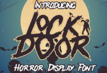 Lockdoor Font Poster 1