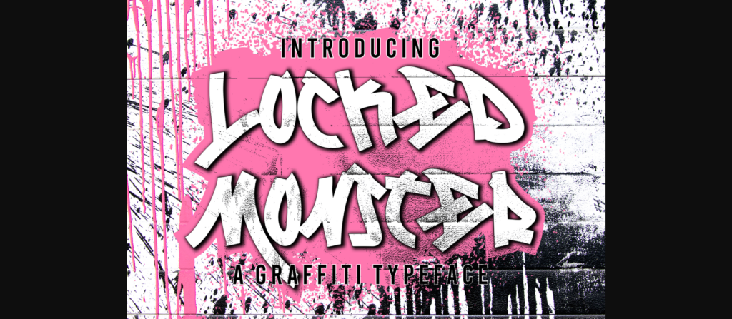 Locked Monster Font Poster 1