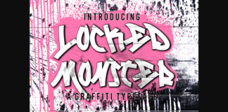 Locked Monster Font Poster 1