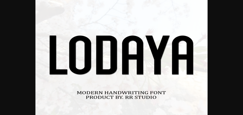 Lodaya Font Poster 3