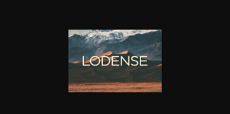 Lodense Font Poster 1