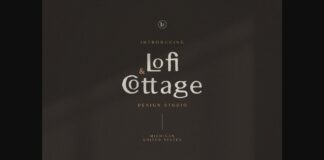 Lofi Cottage Font Poster 1