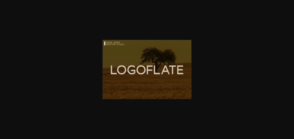 Logoflate Font Poster 1