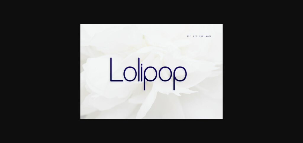 Lolipop Font Poster 3