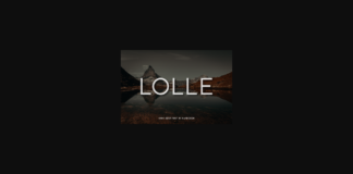 Lolle Font Poster 1