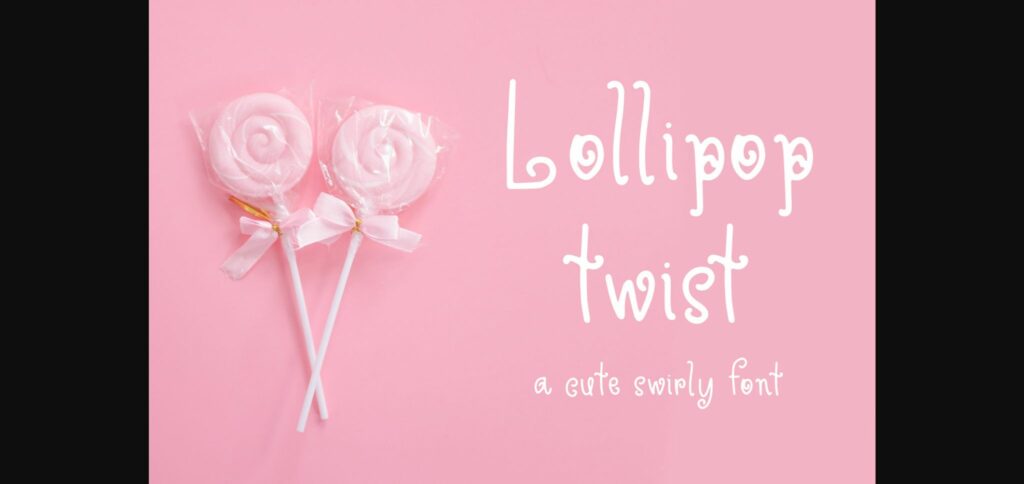 Lollipop Twist Font Poster 3