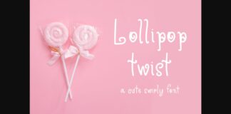 Lollipop Twist Font Poster 1