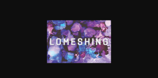 Lomeshing Font Poster 1