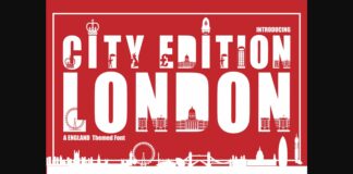 London City Edition Font Poster 1