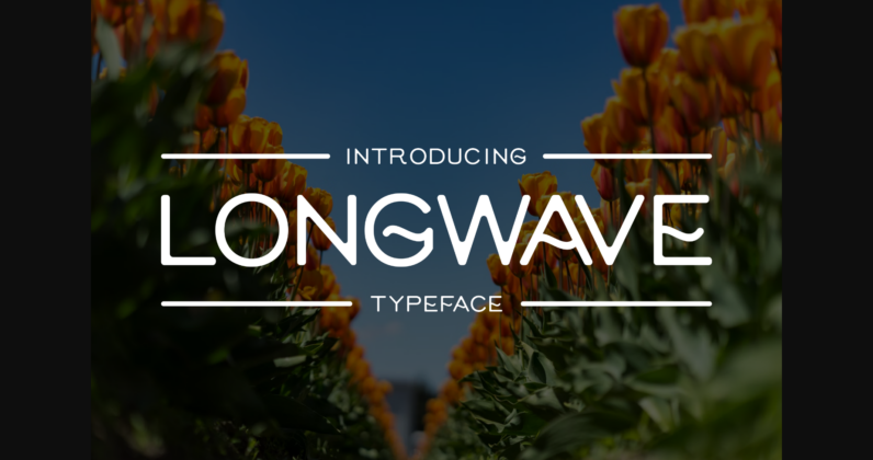 Long Wave Font Poster 3