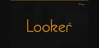 Looker Font Poster 1